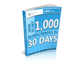 1,000 Subscribers in 30 Days – plrfreedownloads.com